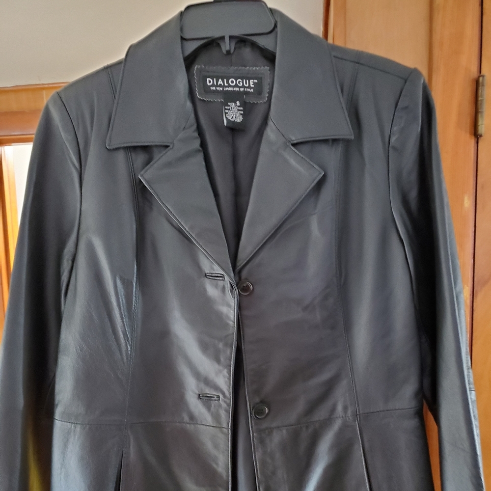 Leather coat